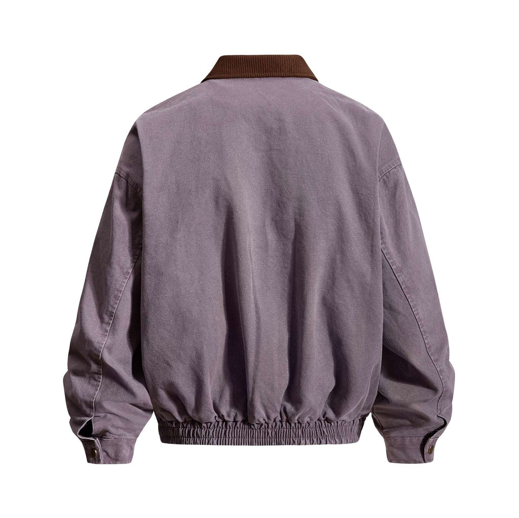 Portrait letter printed men's and women's jackets